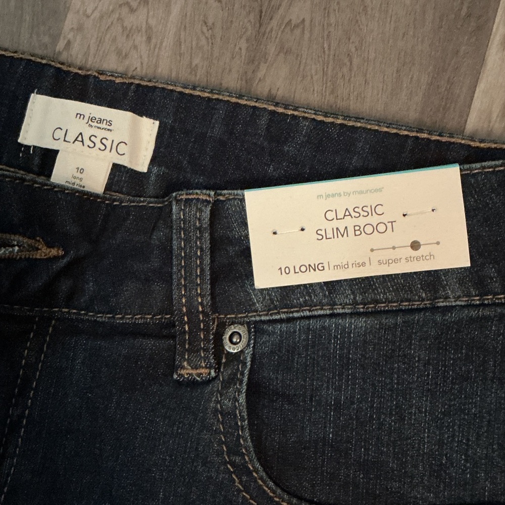 Maurices Dark Blue Boot Cut Jeans - Picture 4 of 7